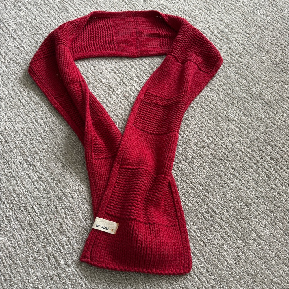 GAP Red Knit Scarf Unisex